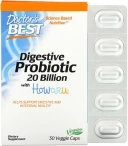 Пробиотик Doctors Best Digestive Probiotic with Howaru, 20 млрд КОЕ, 30 вегетарианских капсул  (DRB-00362)