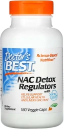 БАД Doctors Best NAC Detox Regulators, 180 растительных капсул  (DRB-00517)
