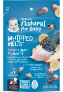 Снэки Gerber Natural for Baby, Whipped Melts, 8+ Months, Banana, Apple, Blueberry, 28 г (GBR-04745)