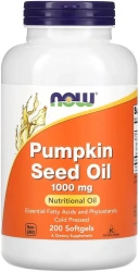 БАД NOW Foods Pumpkin Seed Oil, 1000 мг, 200 капсул  (NOW-01843)