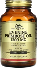 БАД Solgar Evening Primrose Oil, 1300 мг,  60 мягких капсул (SOL-01057)