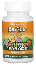 Витамины Natures Plus Animal Parade, Kid Zinc, Tangerine, 90 пастилок в форме животных (NAP-29964)