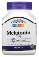 БАД 21st Century Melatonin, 3 мг, 90 таблеток (CEN-21240)