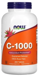Витамины NOW Foods C-1000,  250 таблеток (NOW-00682)