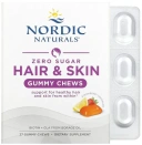 Витамины Nordic Naturals Zero Sugar Hair & Skin Gummy Chews, Strawberry Lemonade, 27 жевательных мармеладок (NOR-01666)