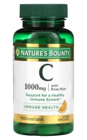 Витамины Nature's Bounty Vitamin C with Rose Hips, 1000 мг, 100 капсул (NRT-00690)