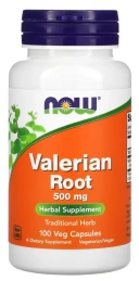 БАД NOW Foods Valerian Root, 500 мг, 100 вегетарианских капсул (NOW-04770)