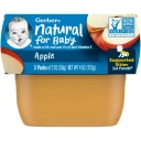 Пюре Gerber Natural for Baby, 1st Foods, Apple, 2 банки по 56 г (GBR-00302)