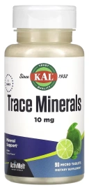 Комплекс KAL Trace Minerals, 10 мг, Lime, 90 таблеток (CAL-74183)