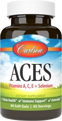 Витамины Carlson ACES, витамины A, C, E + селен, 50 мягких таблеток  (CAR-04430)