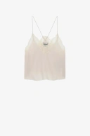 Женский топ Zadig & Voltaire Christy Cropped Silk Camisole (WWCR00207102)