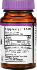 Витамины Bluebonnet Nutrition Vitamin A, 3000 мкг, 100 капсул  (BLB-00298)