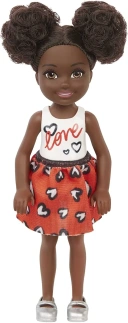 Кукла Barbie Chelsea Wearing Skirt With Heart Print (GXT35)