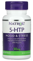 БАД Natrol 5-HTP, Mood & Stress, 50 мг, 45 капсул (NTL-00882)
