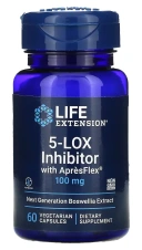Комплекс Life Extension 5-LOX Inhibitor with ApresFlex, 100 мг, 60 вегетарианских капсул (LEX-16396)