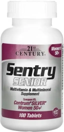 Витамины 21st Century Sentry Senior, Multivitamin & Multimineral, Women 50+, 100 таблеток  (CEN-27542)