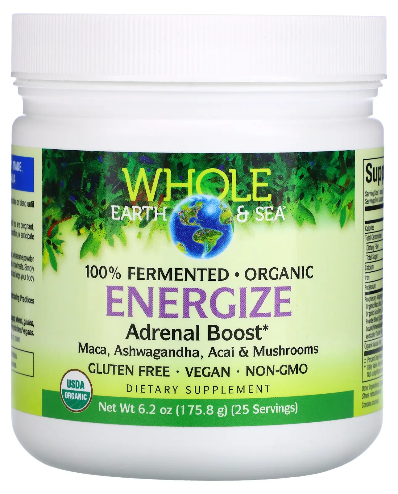 Комплекс Natural Factors Whole Earth & Sea, Energize Adrenal Boost, 175,8 г (NFS-35554)