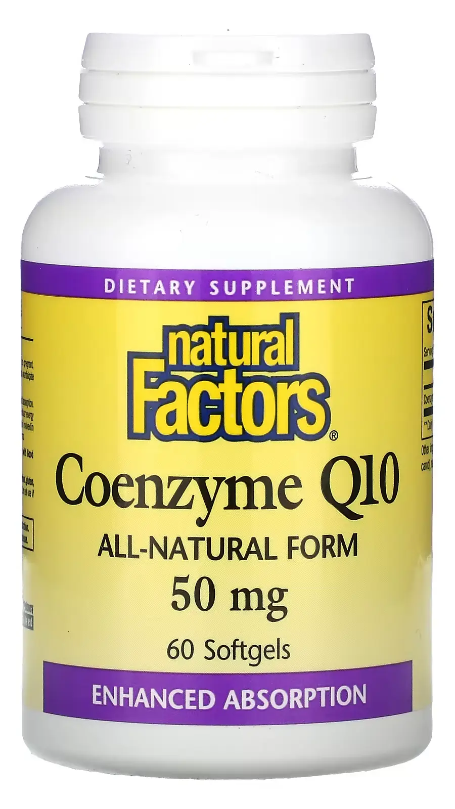 БАД Natural Factors Coenzyme Q10, 50 мг, 60 капсул (NFS-02073)