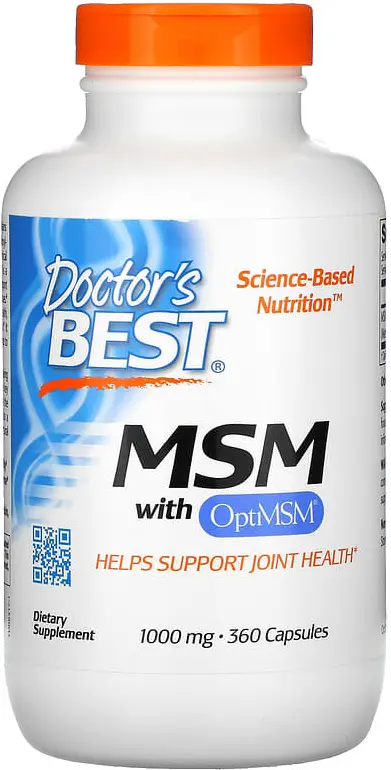 БАД Doctors Best MSM with OptiMSM, 1000 мг, 360 капсул  (DRB-00317)