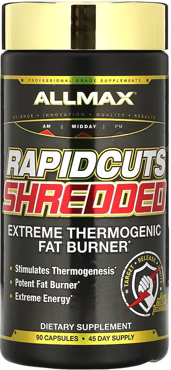 Жиросжигатель ALLMAX Nutrition Rapidcuts Shredded, Extreme Thermogenic ...