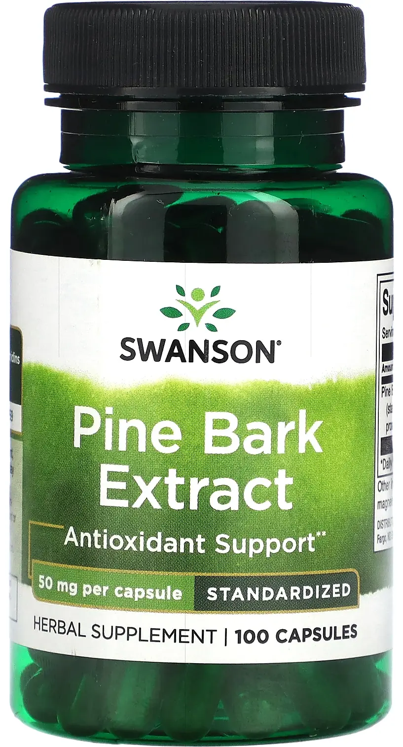 БАД Swanson Pine Bark Extract, 50 мг, 100 капсул (SWV-14160)