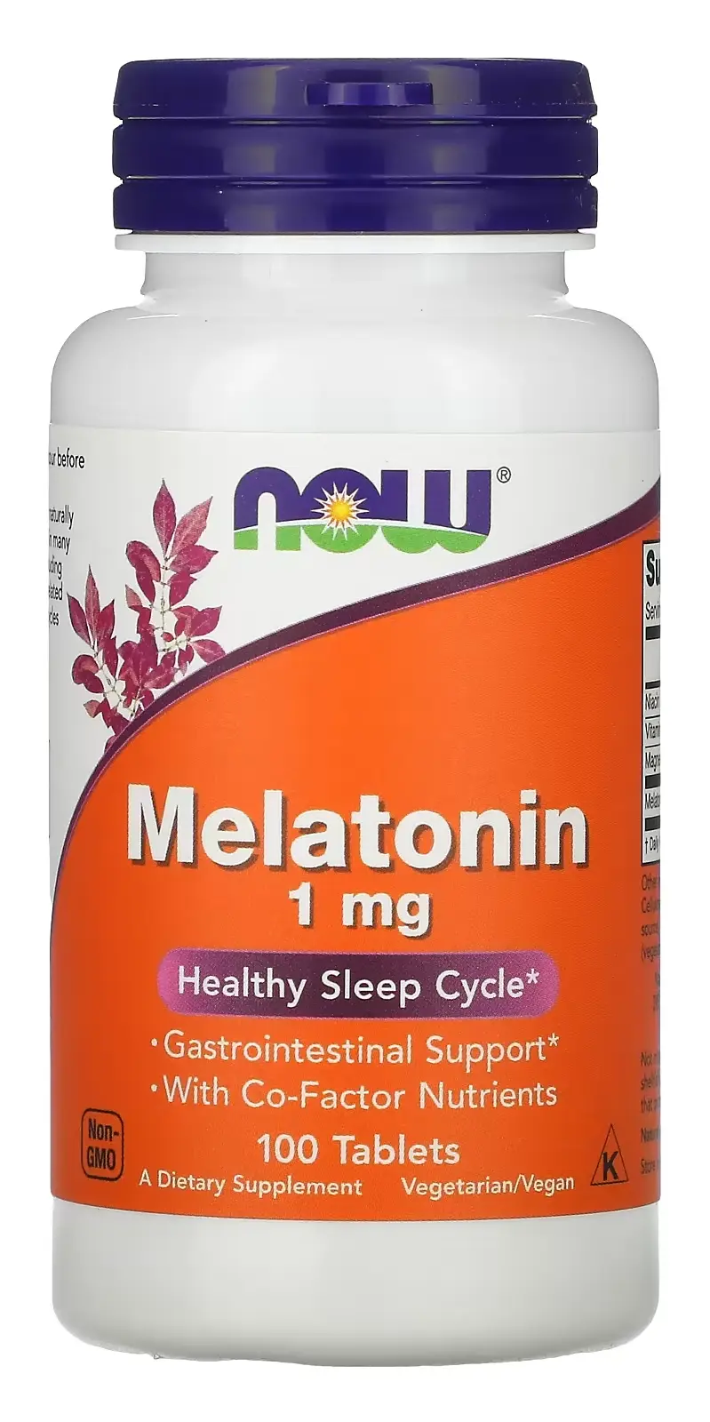 БАД NOW Foods Melatonin, 1 мг, 100 таблеток (NOW-03262)