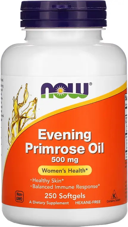 БАД NOW Foods Evening Primrose Oil, 500 мг, 250 капсул  (NOW-01752)
