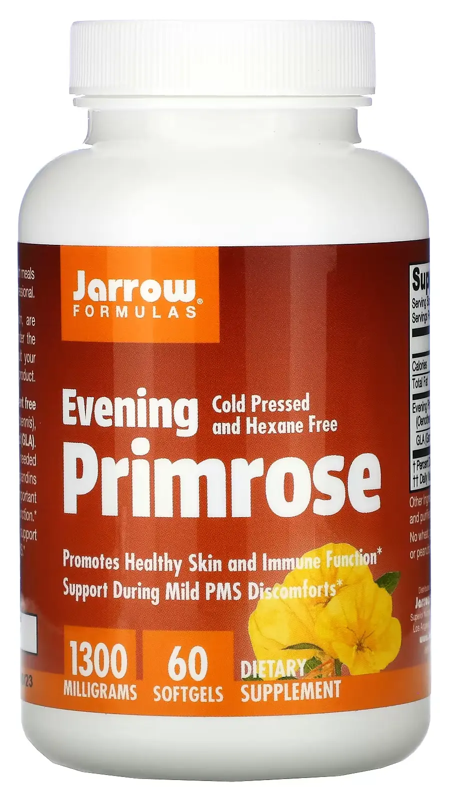 БАД Jarrow Formulas Evening Primrose, 1300 мг, 60 капсул  (JRW-09002)