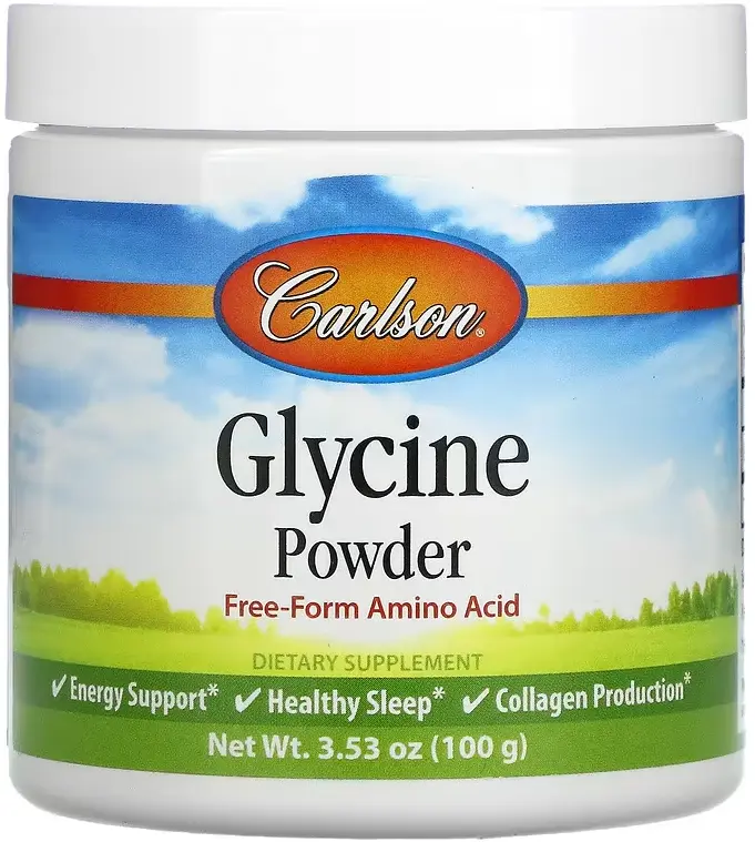БАД Carlson Glycine Powder, Free Form Amino Acid, 100 г  (CAR-06835)