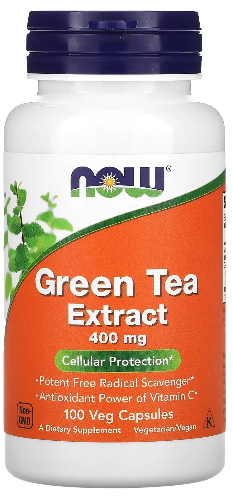 БАД NOW Foods Green Tea Extract, 400 мг, 100 вегетарианских капсул  (NOW-04705)