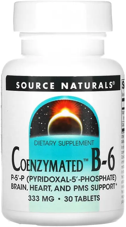 Витамины Source Naturals Coenzymated B-6, 333 мг, 30 таблеток  (SNS-02195)