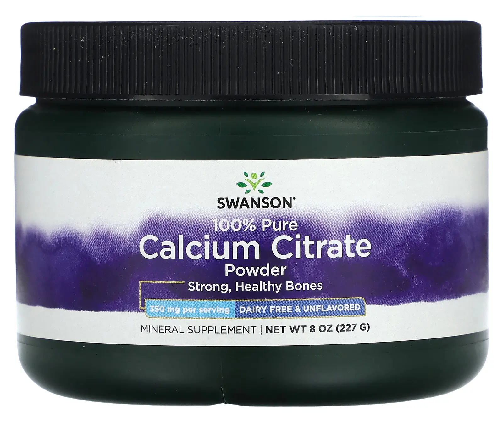 Минералы Swanson 100% Pure Calcium Citrate Powder, Unflavored, 227 г (SWV-11375)