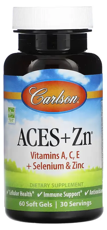 Витамины Carlson Aces и Zn, 60 капсул  (CAR-04420)