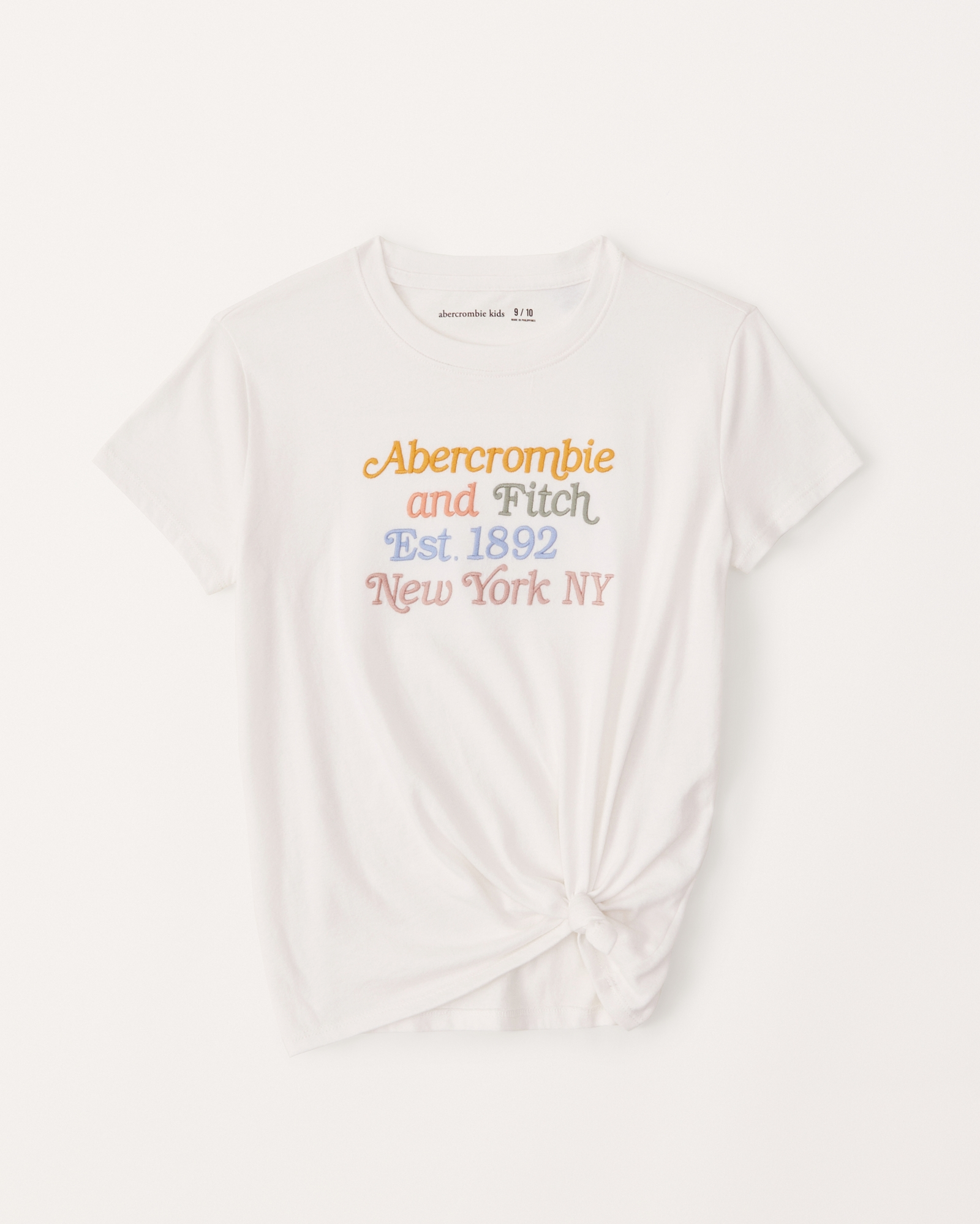 Детская футболка Abercrombie & Fitch knot-front logo tee (257-4003-0017-004)