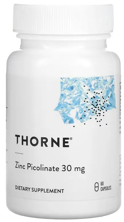 Витамины Thorne Zinc Picolinate, 30 мг, 60 капсул  (THR-22002)