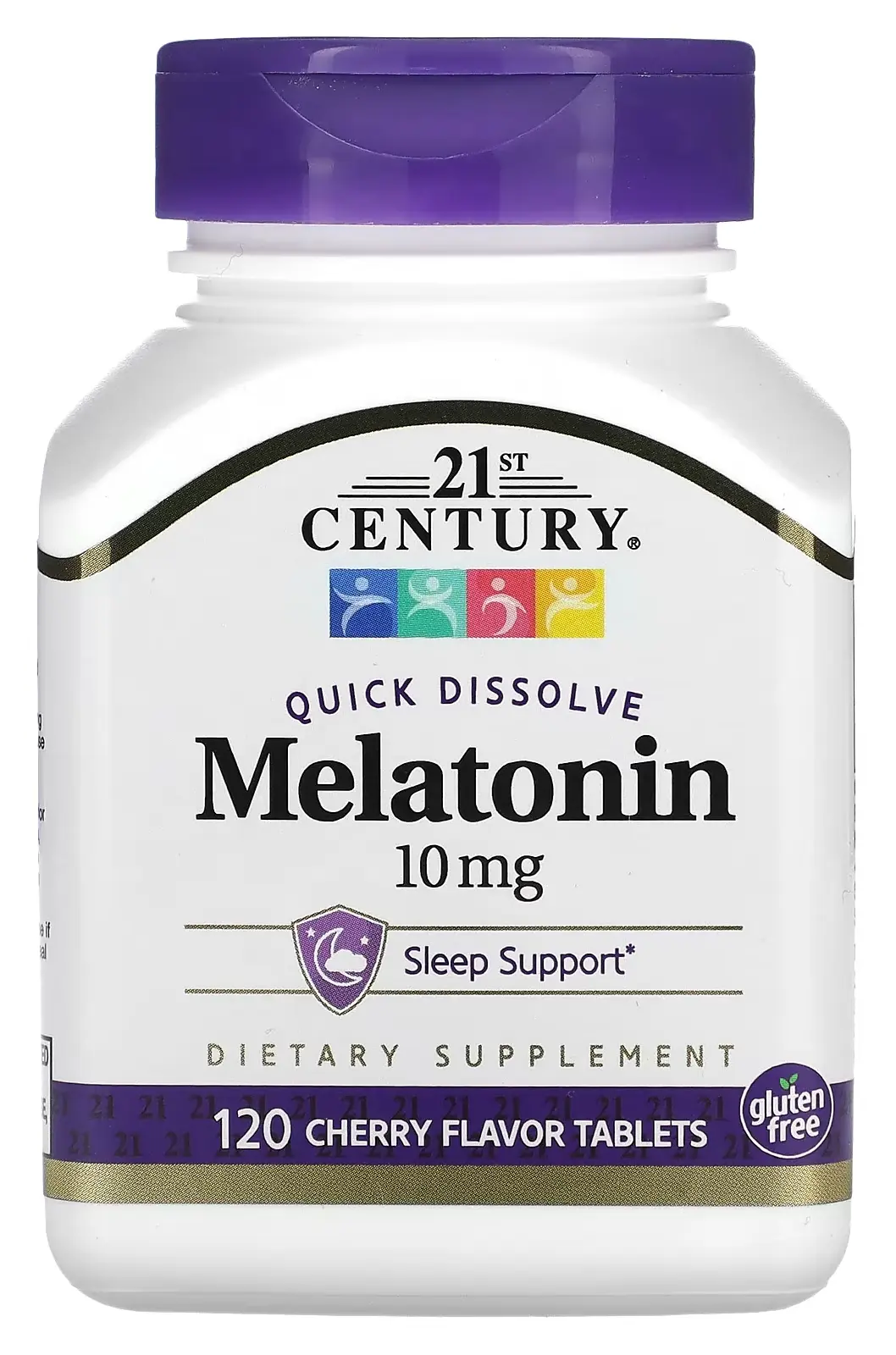 БАД 21st Century Quick Dissolve Melatonin, 10 мг, Cherry, 120 таблеток (CEN-27503)