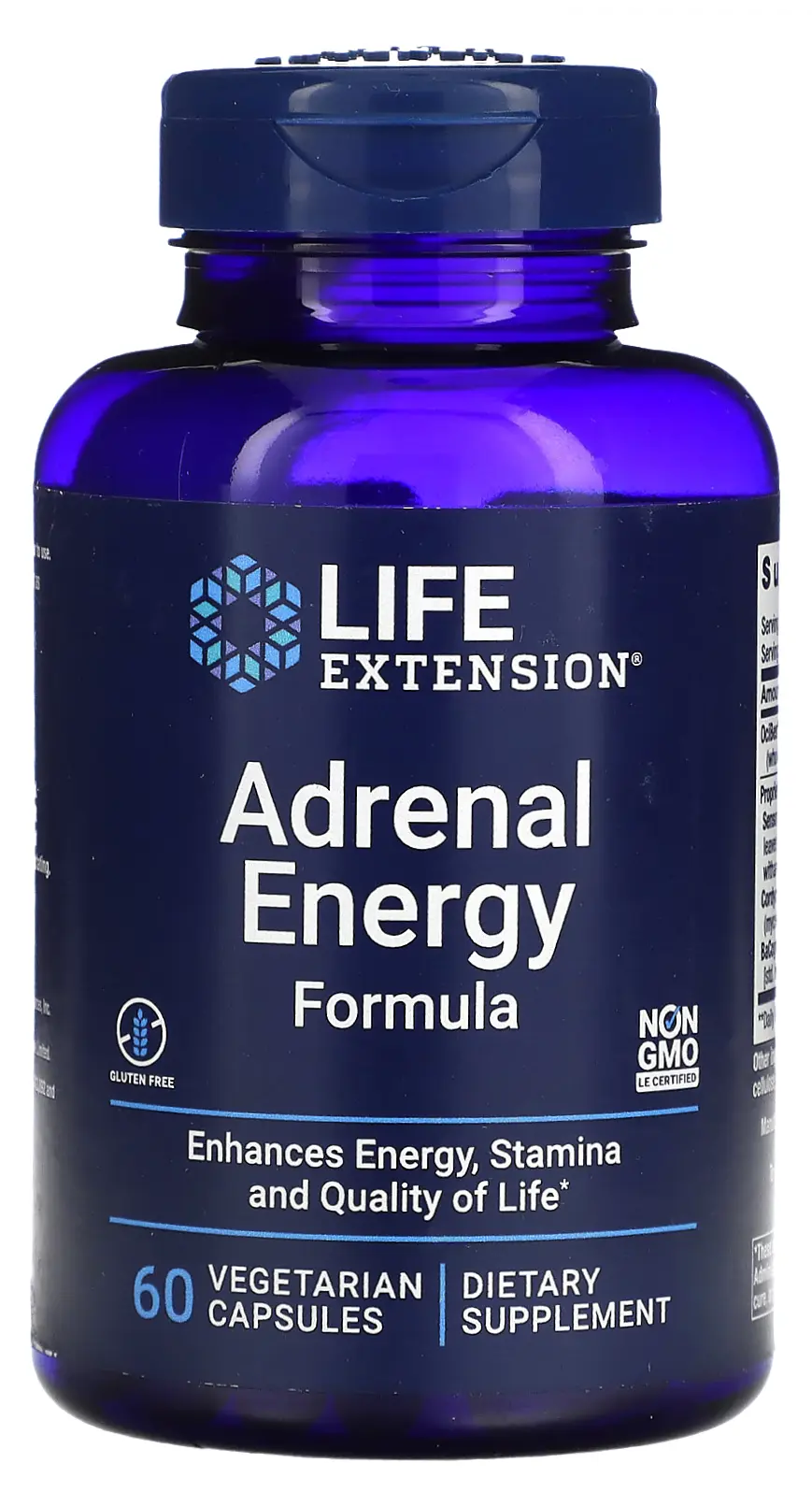 Комплекс Life Extension Adrenal Energy Formula, 60 вегетарианских капсул (LEX-16280)