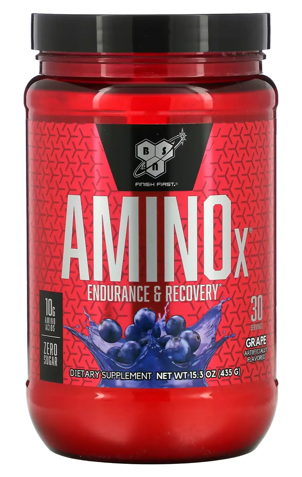 Аминокислота BSN AminoX, Endurance & Recovery, Grape, 15.3 oz (435 g)  (BSN-00336)
