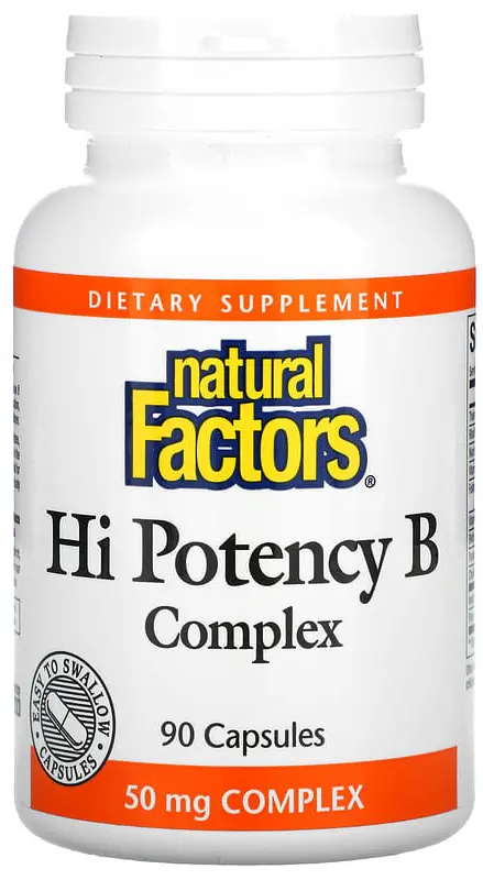 Витамины Natural Factors Hi Potency B Complex 90 капсул (NFS-01121)