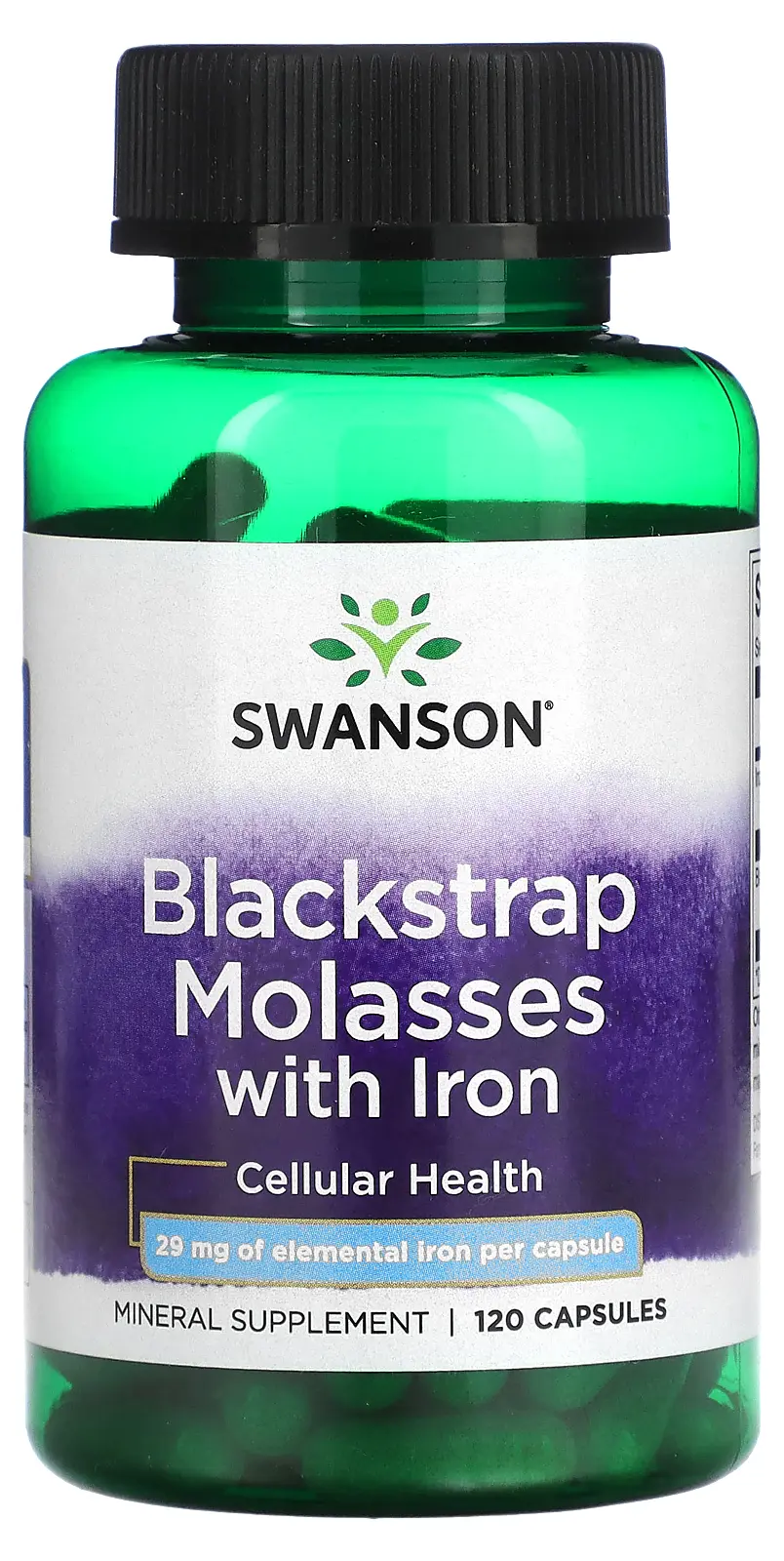 Минералы Swanson Blackstrap Molasses With Iron, 120 капсул (SWV-11214)
