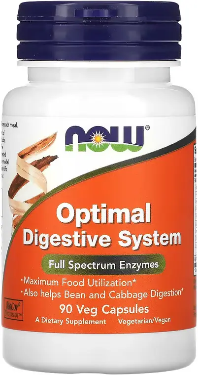 БАД NOW Foods Optimal Digestive System, 90 растительных капсул  (NOW-02958)