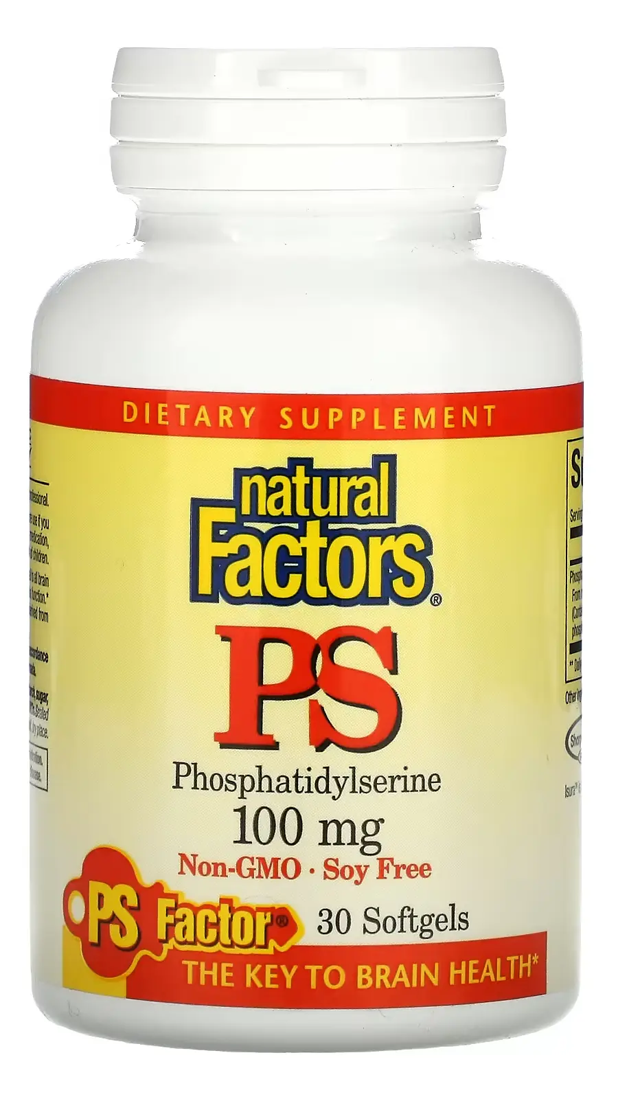 БАД Natural Factors PS Phosphatidylserine, 100 мг, 30 капсул (NFS-02615)