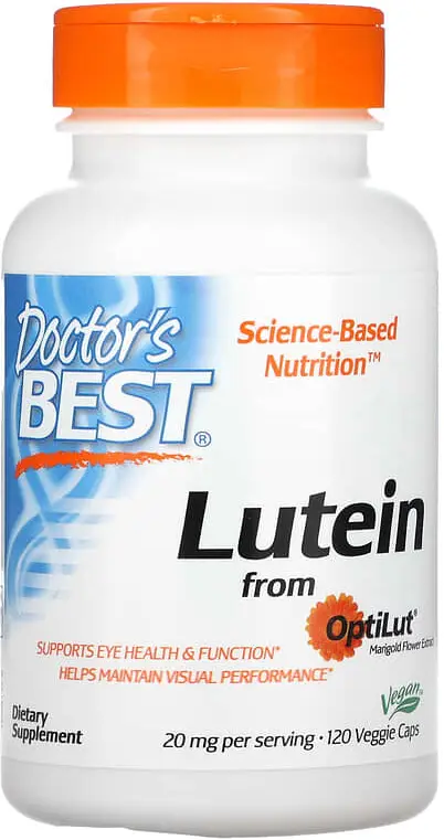 БАД Doctors Best Lutein from OptiLut, 10 мг, 120 растительных капсул  (DRB-00143)