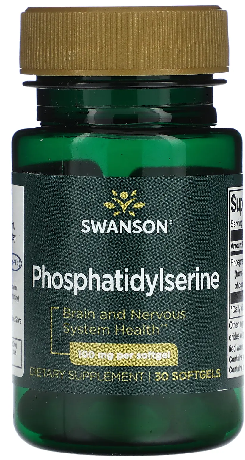 БАД Swanson Phosphatidylserine, 100 мг, 30 мягких капсул (SWV-02125)