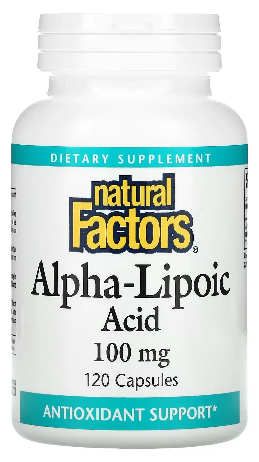 БАД Natural Factors Alpha-Lipoic Acid, 100 мг, 120 капсул (NFS-02096)