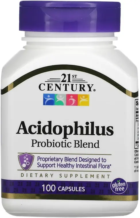 БАД 21st Century Acidophilus Probiotic Blend, 100 капсул  (CEN-21339)