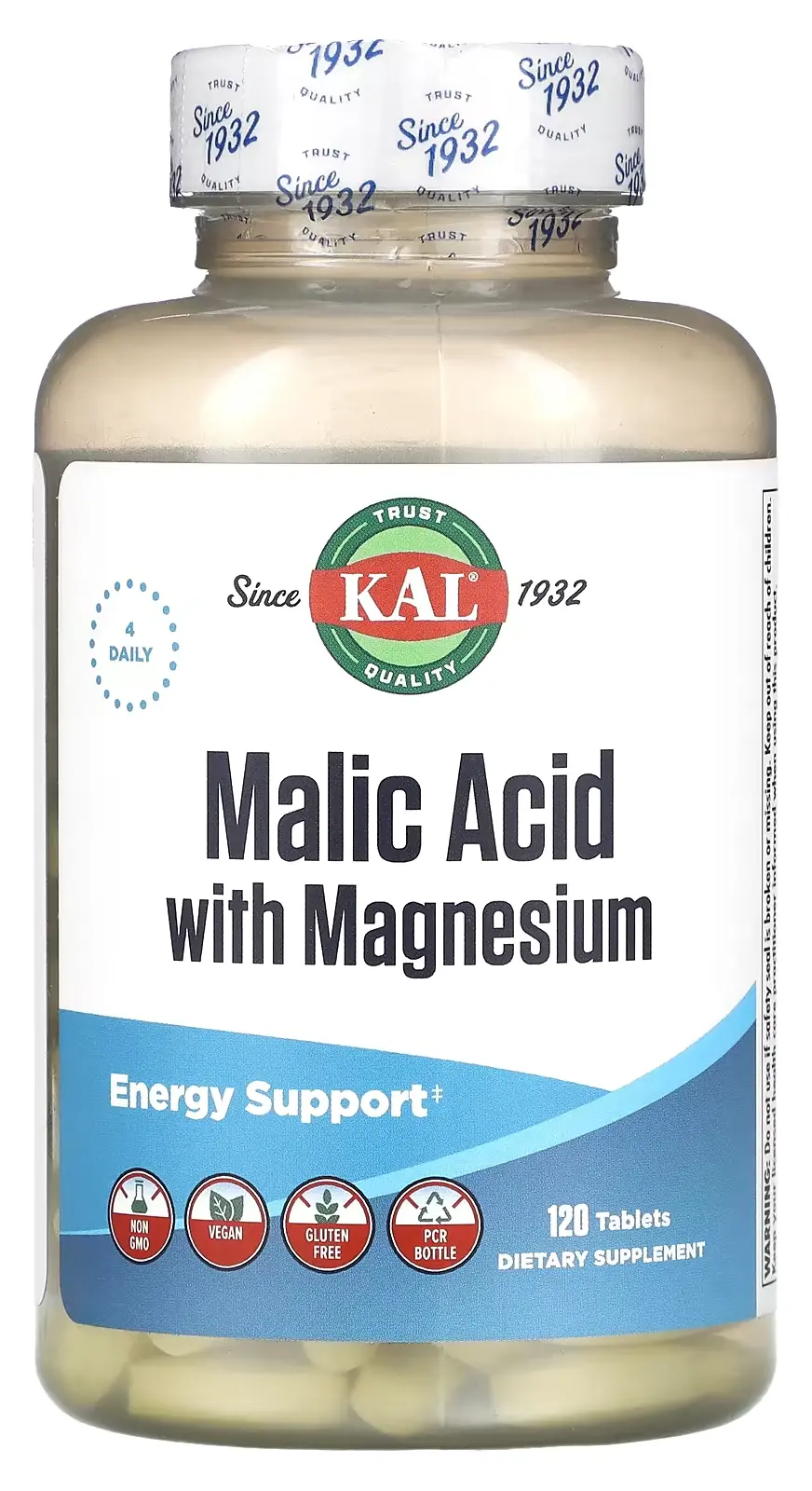 Минералы KAL Malic Acid with Magnesium, 120 таблеток (CAL-74590)