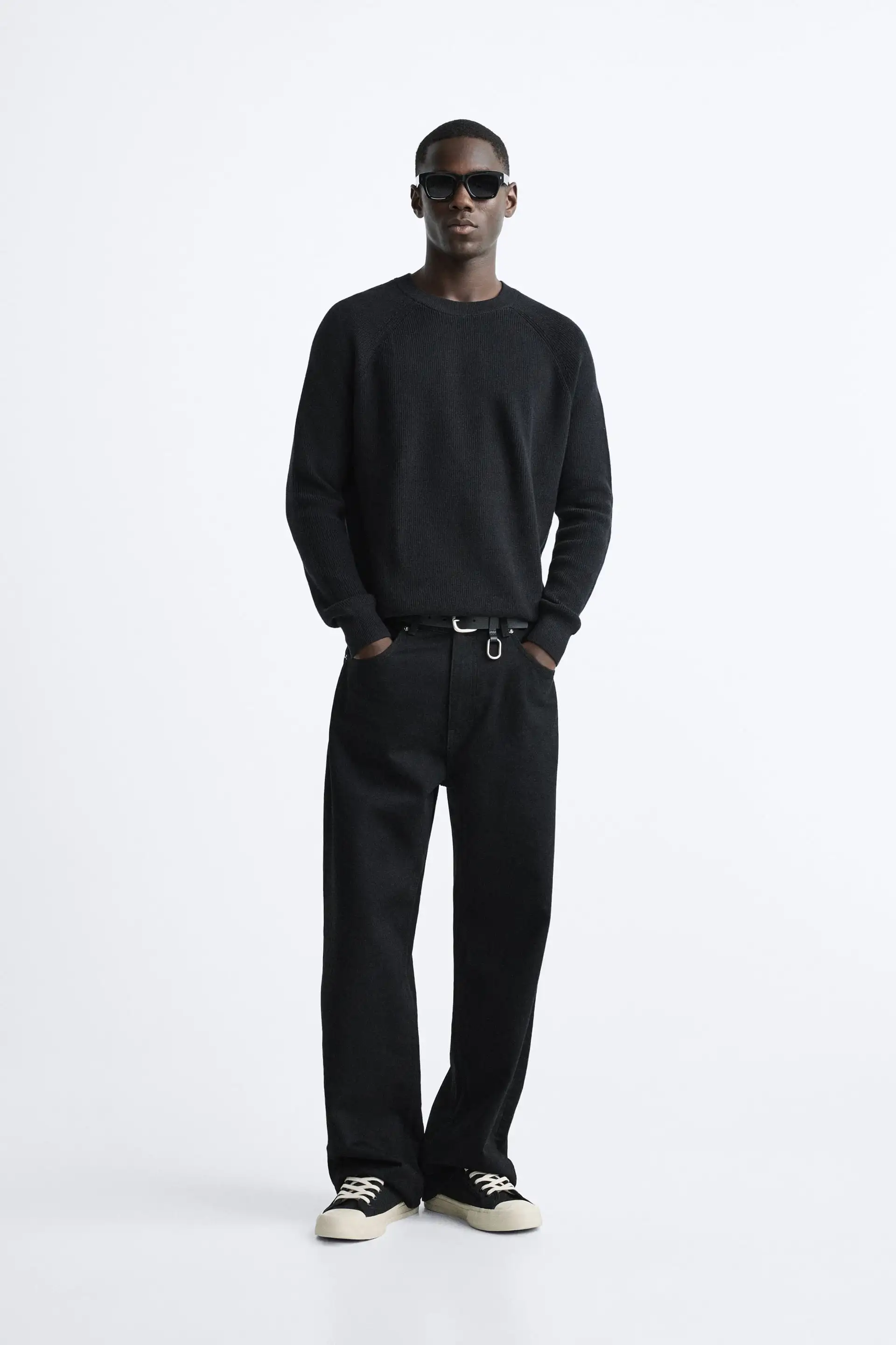 Мужской свитер ZARA Purl Knit (267190495-800) — купить с доставкой из ...