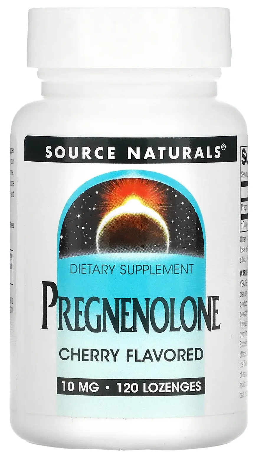 Комплекс Source Naturals Pregnenolone, Cherry, 10 мг, 120 пастилок (SNS-00672)