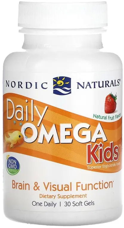 БАД Nordic Naturals Daily Omega Kids, Natural Fruit, 30 мягких капсул (NOR-01817)